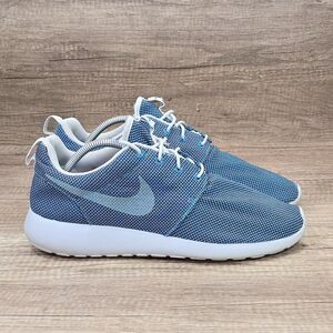 Nike Roshe Run Blue Lagoon Men's Size 10.5 Blue Gray Running Shoes (511881-406)